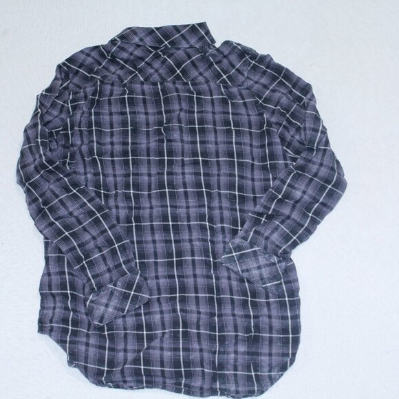Rock 7 republic Purple Women Button Down Shirt Plaid Long Sleeve Size Small - Picture 2 of 7